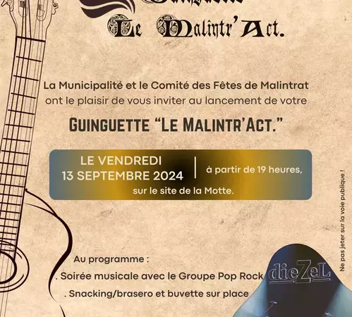 GUINGUETTE LE MALINTR'ACT